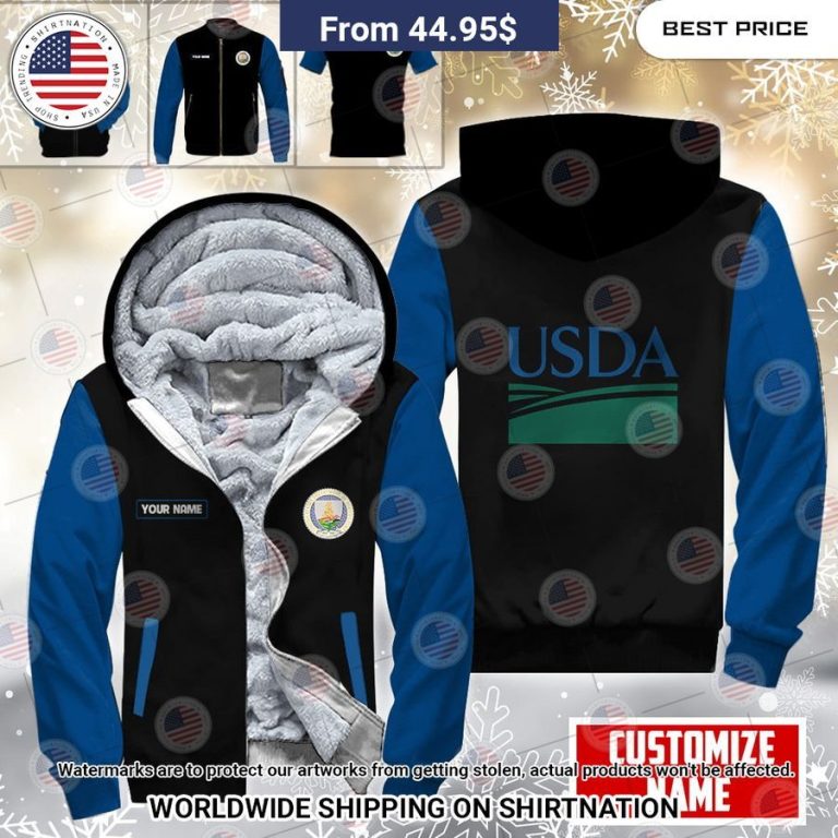 USDA Custom Fleece Hoodie You look handsome bro