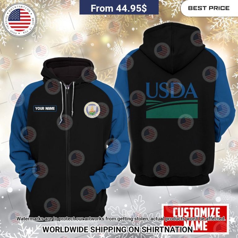 USDA Custom Fleece Hoodie My friend and partner