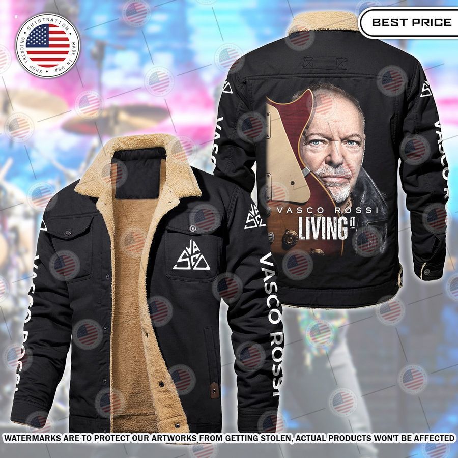 Vasco Rossi Living Fleece Leather Jacket This is awesome and unique