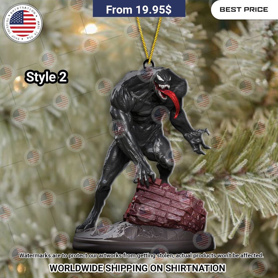 Venom Christmas Ornament Your face is glowing like a red rose