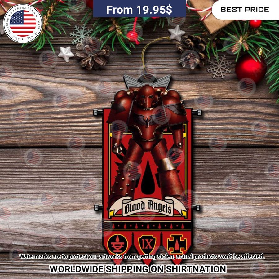 Warhammer 40K Blood Angels Ornament Have you joined a gymnasium?