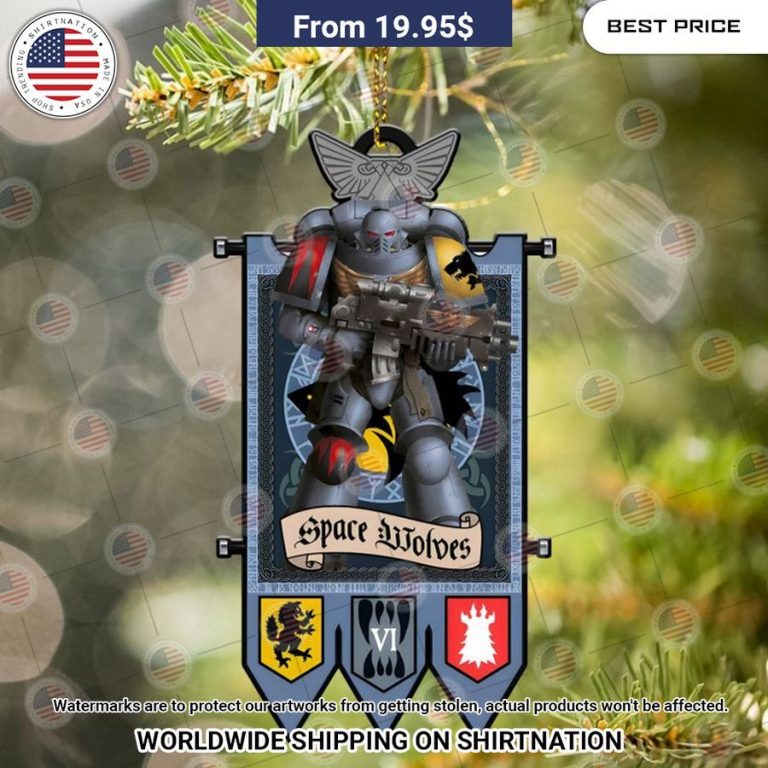 Warhammer 40K Space Wolves Ornament You tried editing this time?