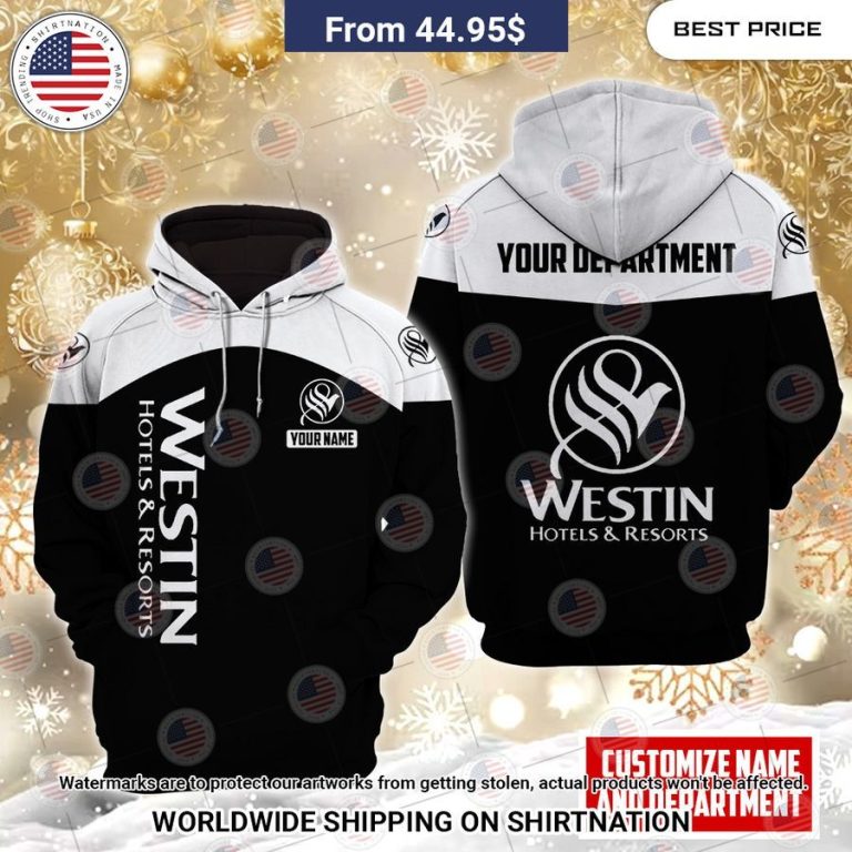 Westin Hotels & Resorts Custom Fleece Hoodie Eye soothing picture dear