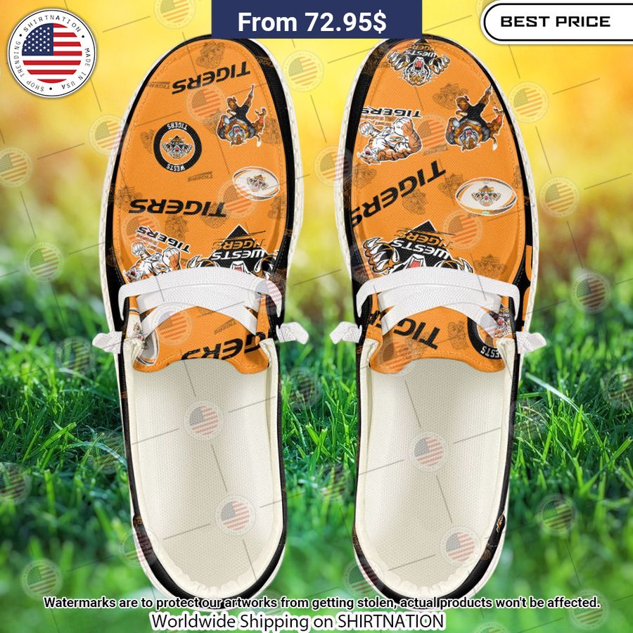 Wests Tigers Custom Hey Dude Shoes Stand easy bro