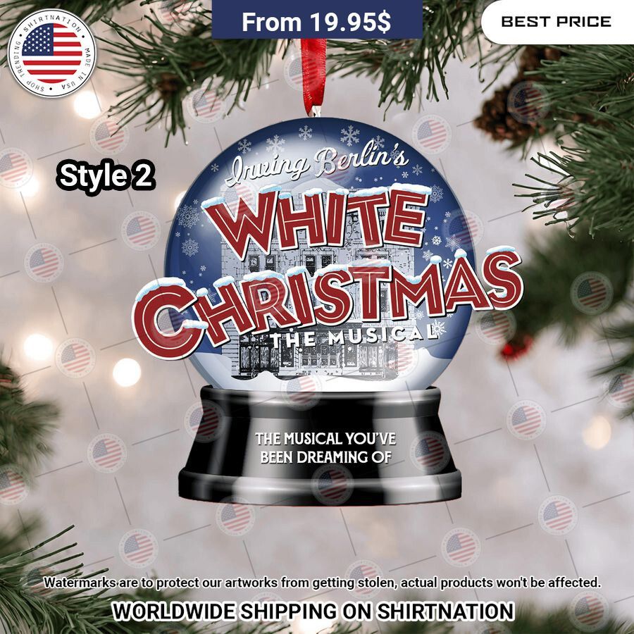 White Christmas Christmas Ornament You look cheerful dear