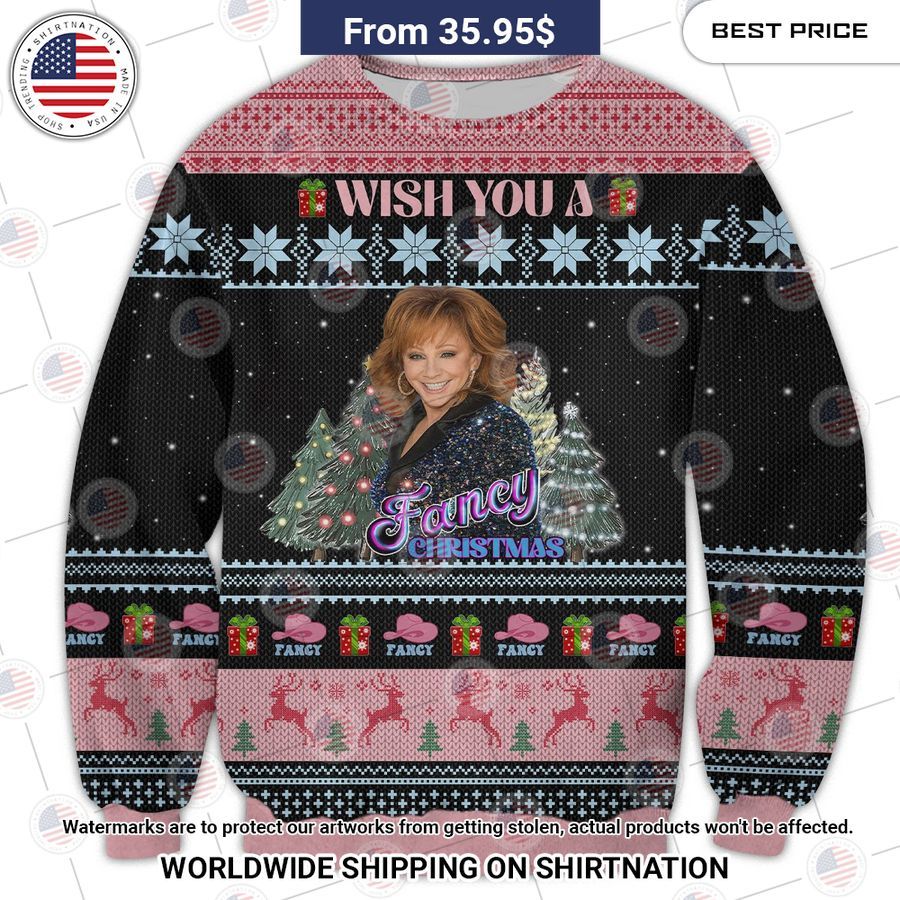 Wish You An Fancy Christmas Reba McEntire Sweater Nice place and nice picture