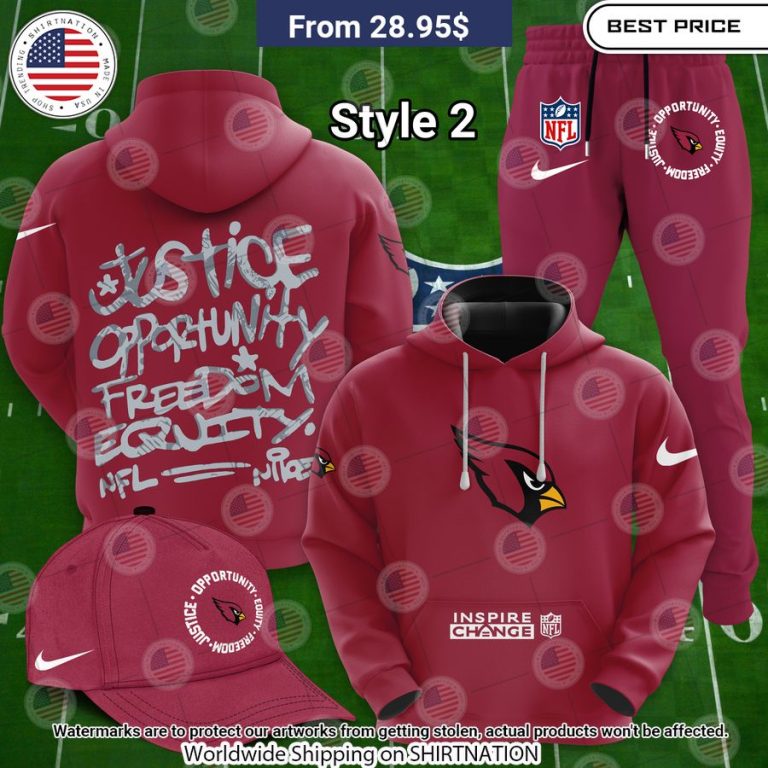 BEST Arizona Cardinals Justice Inspire Change Hoodie Pic of the century