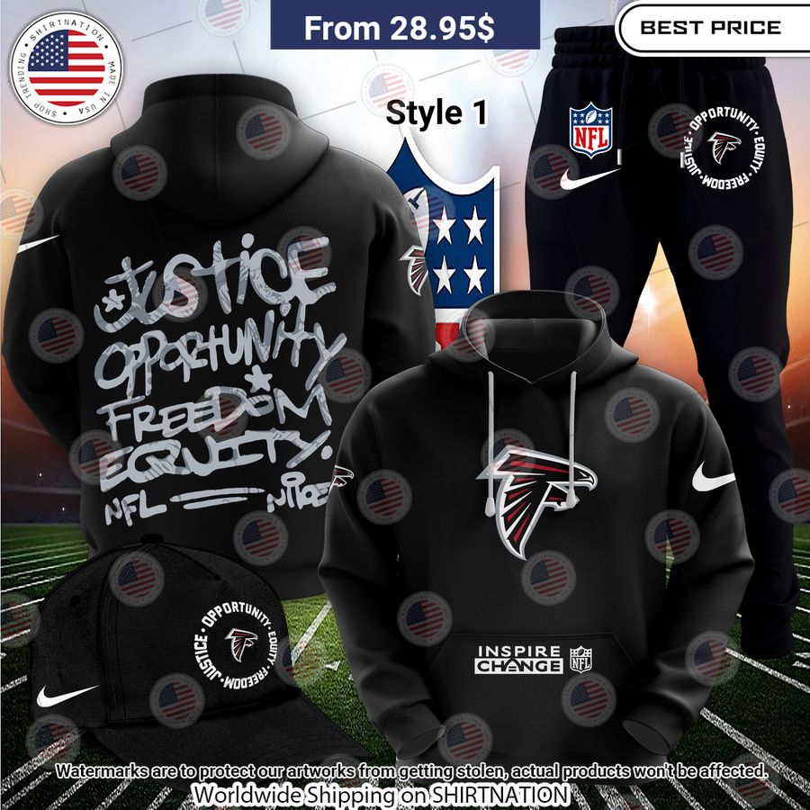 BEST Atlanta Falcons Justice Inspire Change Hoodie Ah! It is marvellous