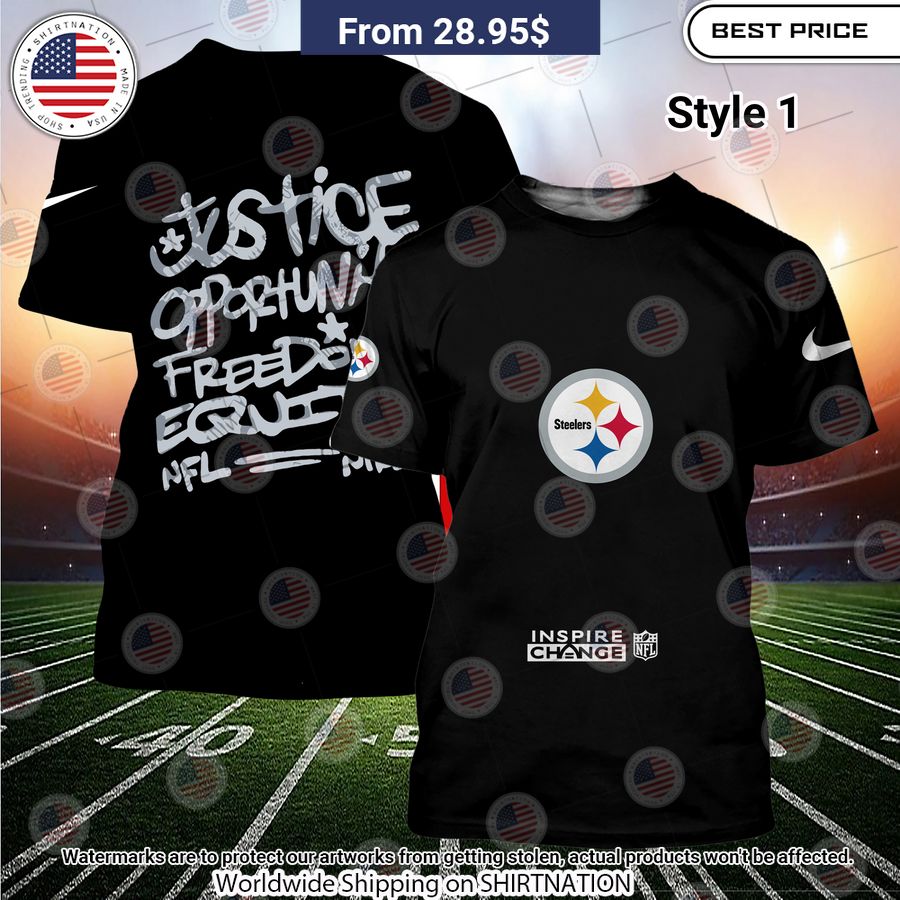 BEST Pittsburgh Steelers Justice Inspire Change Hoodie I like your hairstyle