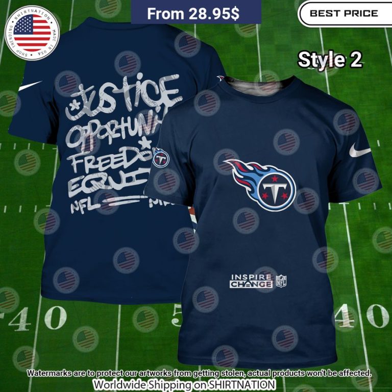 BEST Tennessee Titans Justice Inspire Change Hoodie Stand easy bro