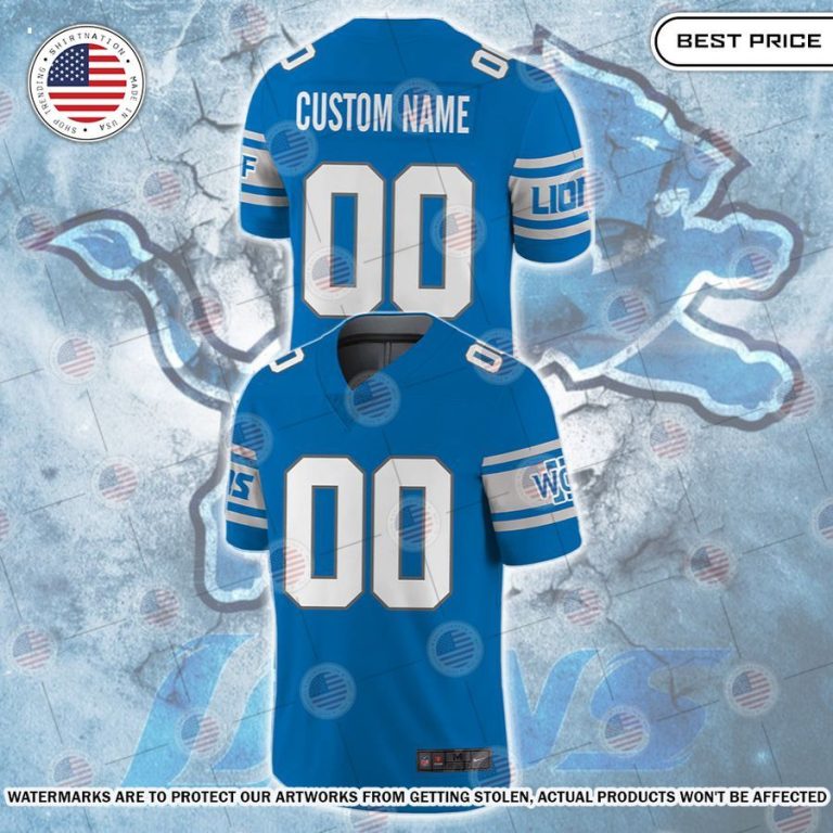 Detroit Lions Custom Football Jersey Stand easy bro