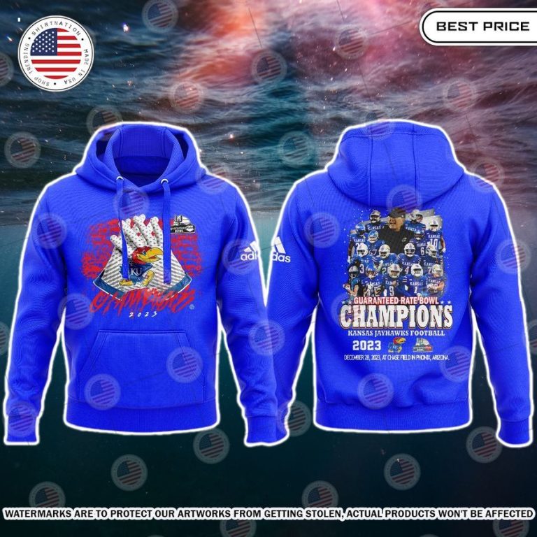 kansas jayhawks football bowl champions hoodie 2