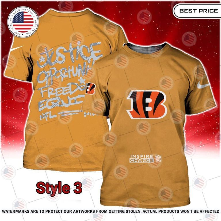 NFL Inspire Change Cincinnati Bengals Shirt You tried editing this time?