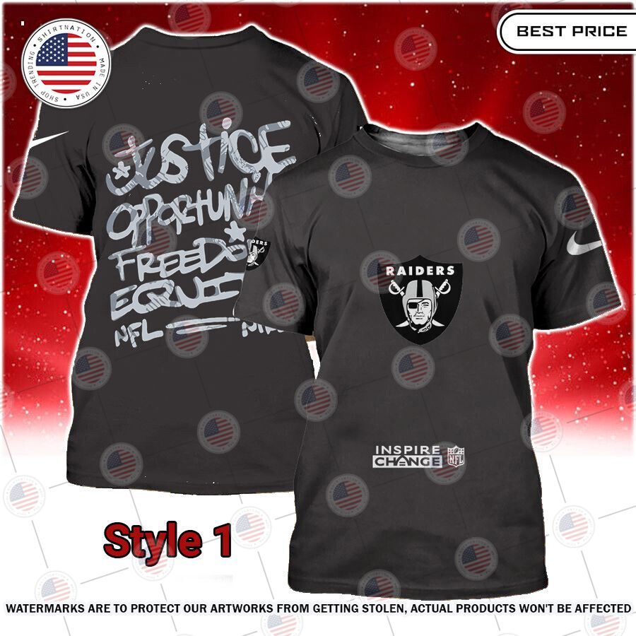 NFL Inspire Change Las Vegas Raiders Shirt Oh my God you have put on so much!