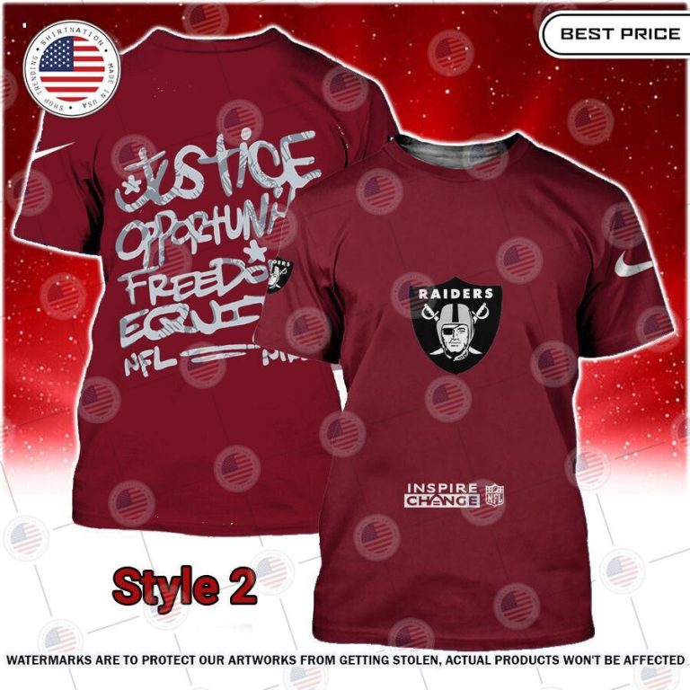 NFL Inspire Change Las Vegas Raiders Shirt I like your dress, it is amazing