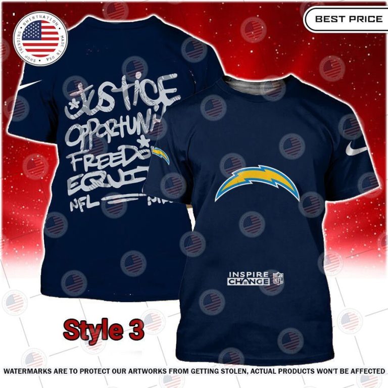 NFL Inspire Change Los Angeles Chargers Shirt Gang of rockstars