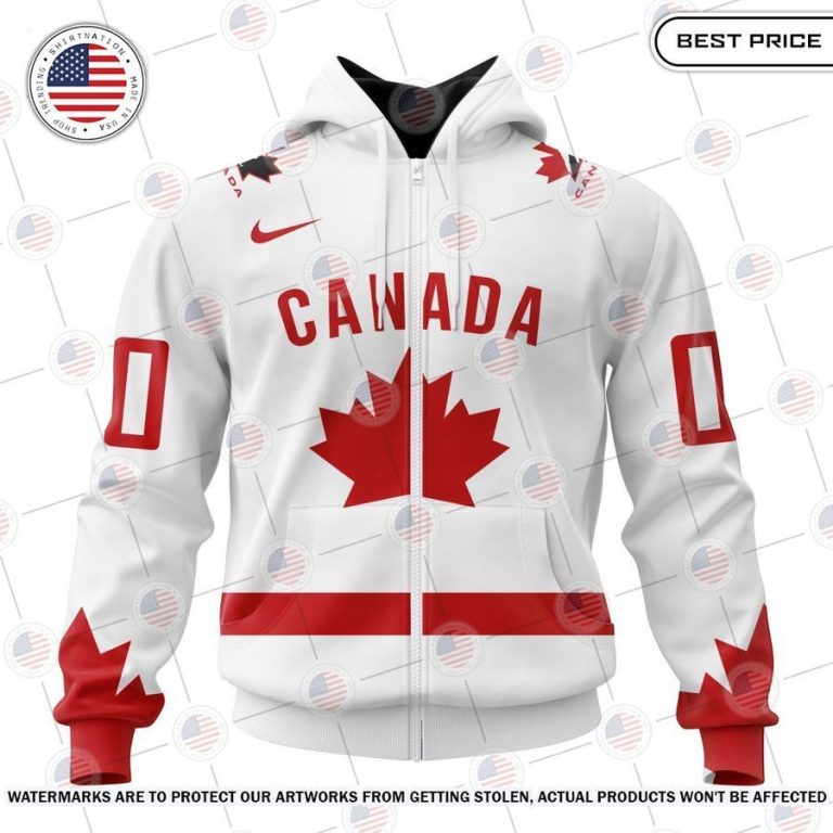 Personalized Hockey Canada Heritage Kits Hoodie Natural and awesome