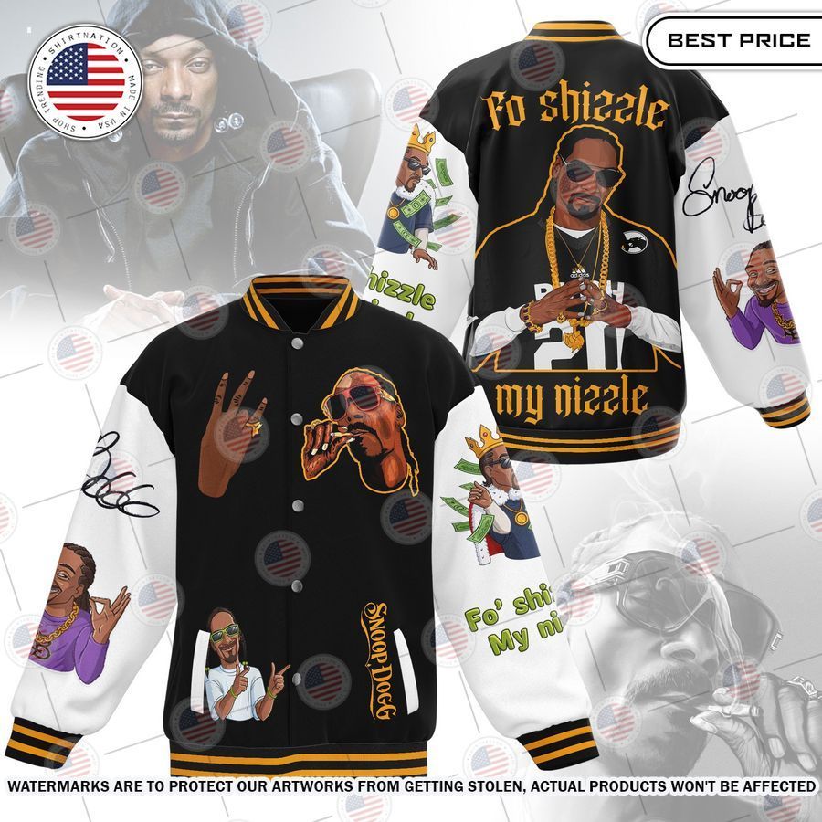 Snoop Dogg Fo Shizzle My Nizzle Baseball Jacket Royal Pic of yours