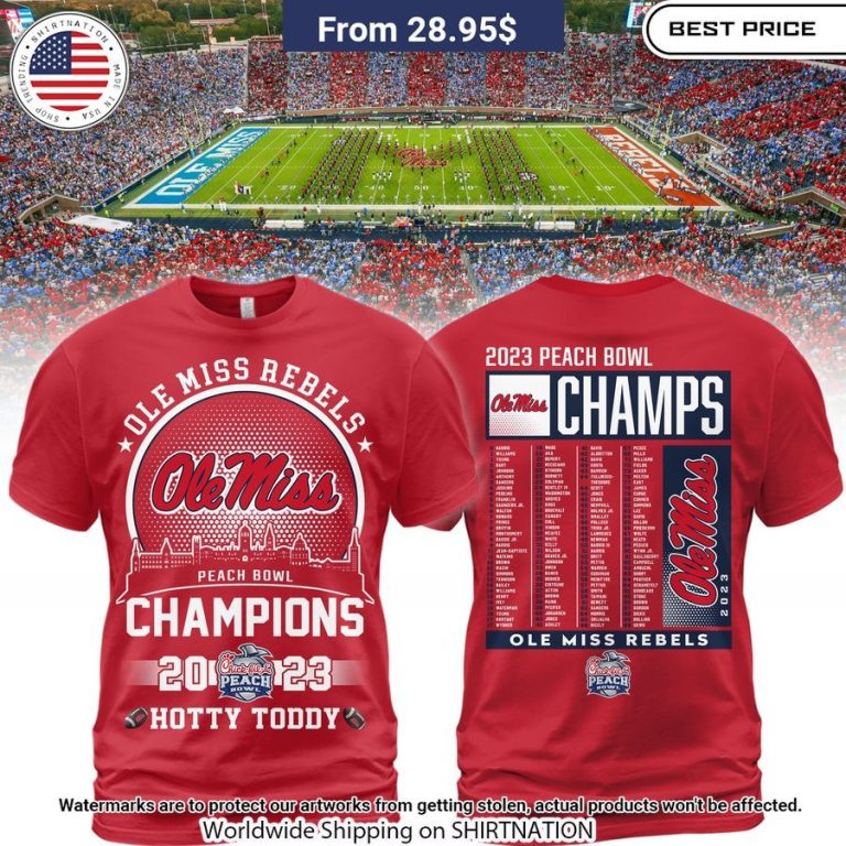 Ole Miss Football Peach Bowl Champion Shirt Rejuvenating picture