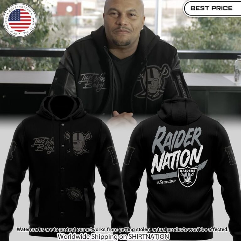 antonio pierce las vegas raiders stand up hoodie baseball jacket 1