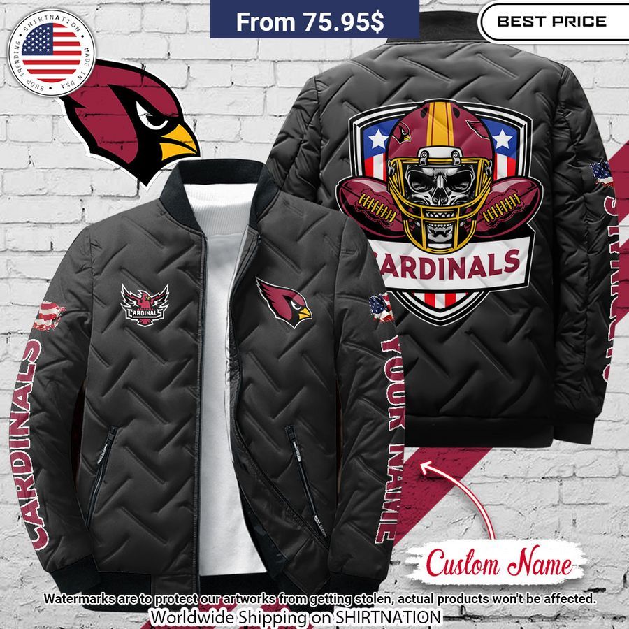 Arizona Cardinals Custom Puffer Jacket Coolosm