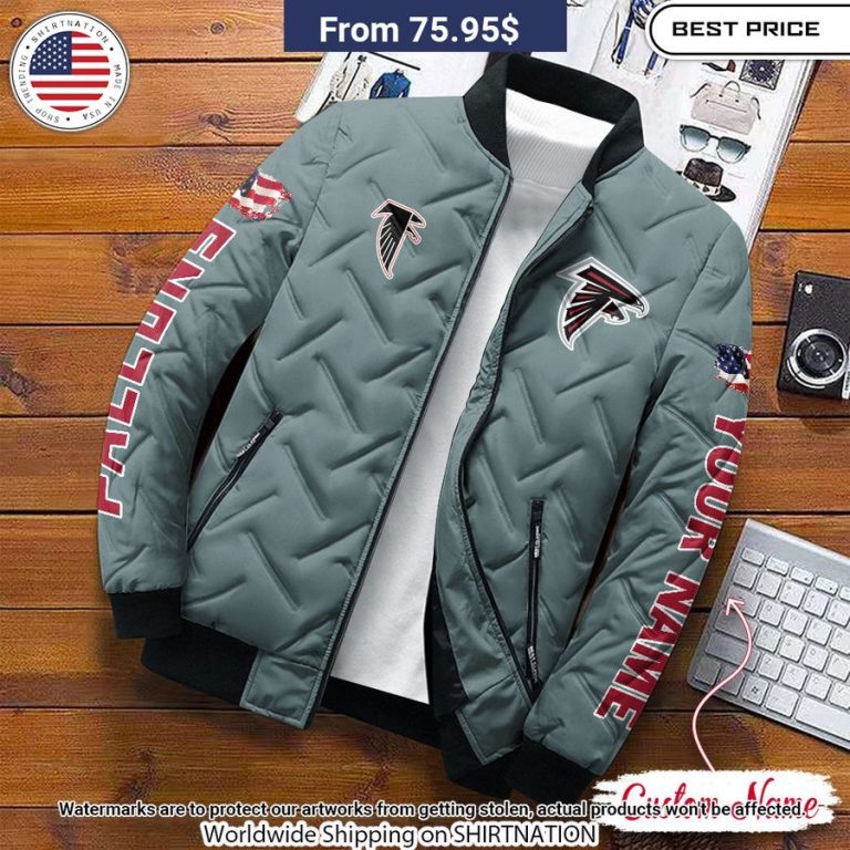 Atlanta Falcons Custom Puffer Jacket Coolosm