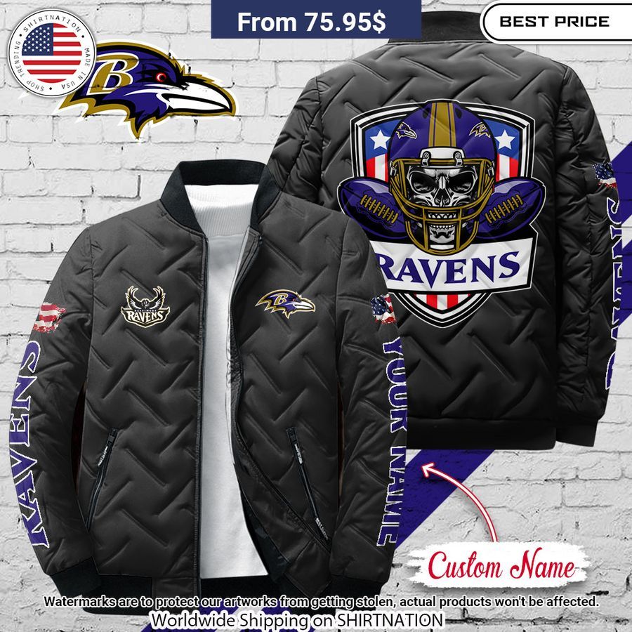 Baltimore Ravens Custom Puffer Jacket Oh my God you have put on so much!