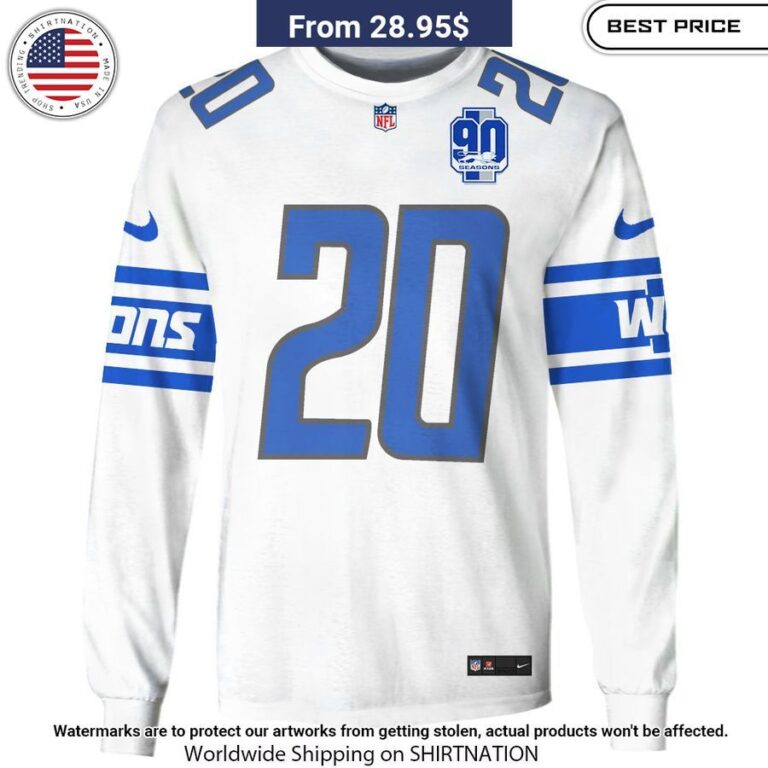 Barry Sanders Detroit Lions Hoodie Looking so nice