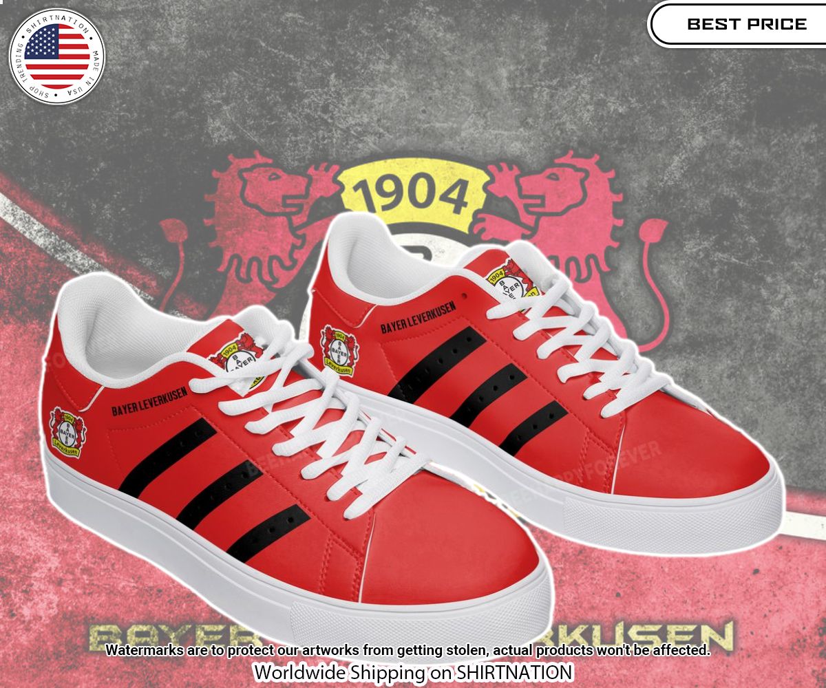 Bayer 04 Leverkusen Stan Smith Shoes Elegant and sober Pic