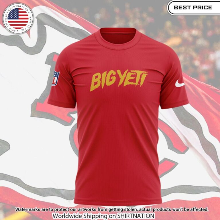 Big Yeti Travis Kelce Kansas City Chiefs Shirt Amazing Pic