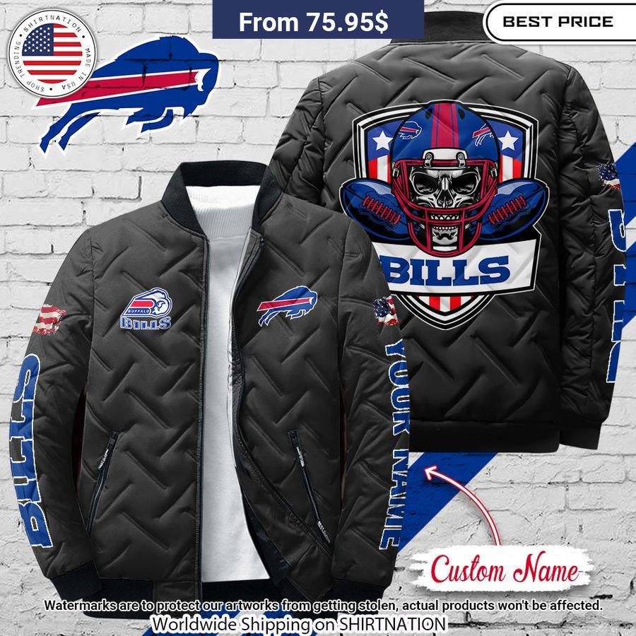 Buffalo Bills Custom Puffer Jacket Natural and awesome