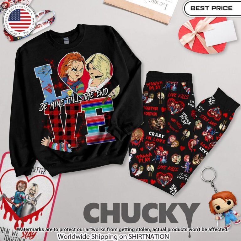 Chucky and Tiffany Love Be Mine Till The End Pajamas Set Good look mam