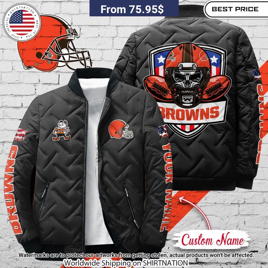 Cleveland Browns Custom Puffer Jacket You look different and cute