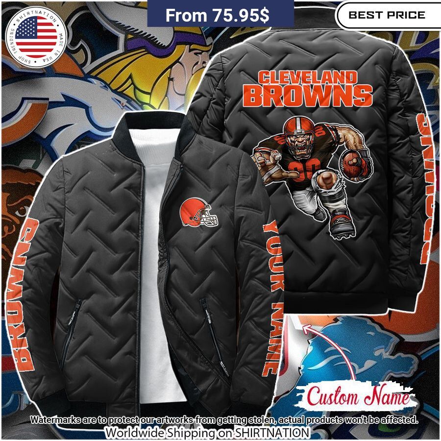 Cleveland Browns Puffer Jacket Oh my God you have put on so much!