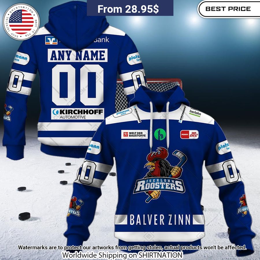 DEL Iserlohn Roosters 2324 Home Jersey Custom Hoodie Is this your new friend?