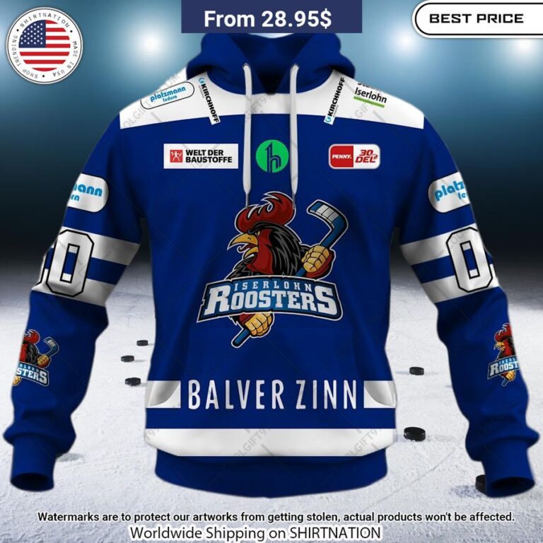 DEL Iserlohn Roosters 2324 Home Jersey Custom Hoodie Good one dear