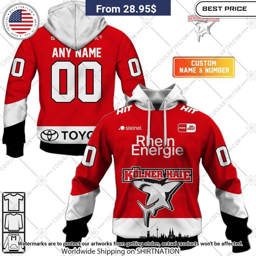 DEL Kolner Haie 2324 Home Jersey Custom Hoodie Out of the world