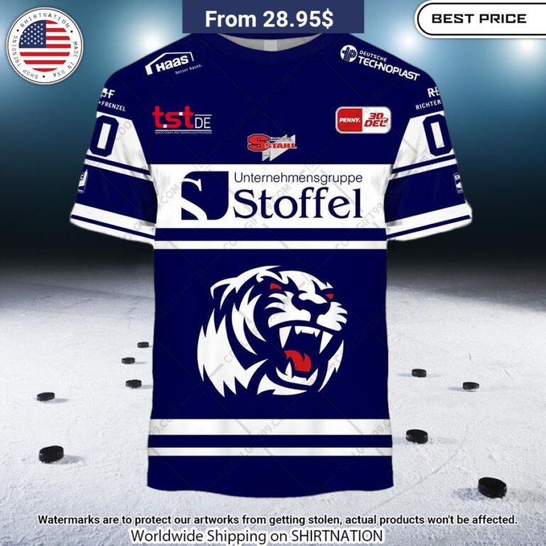 DEL Straubing Tigers 2324 Home Jersey Custom Hoodie Nice Pic