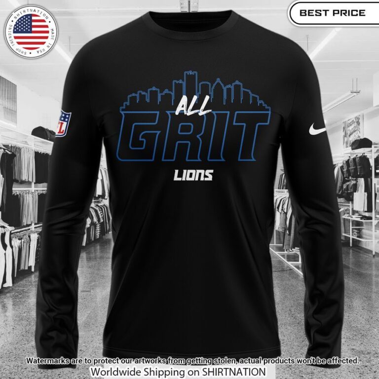 Detroit Lions 2024 ALL GRIT Dan Campbell Sweater Which place is this bro?