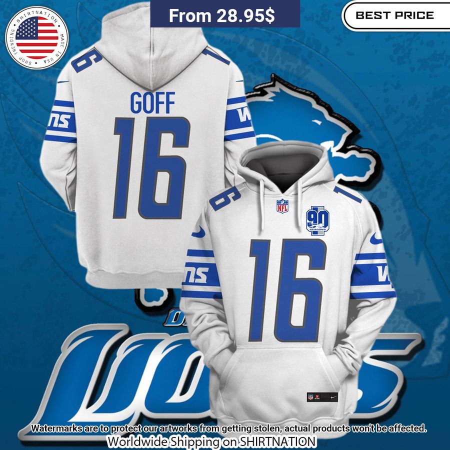 Detroit Lions Jared Goff Hoodie My words are less to describe this picture.