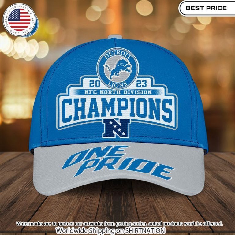 Detroit Lions NFC North Division Champions Cap Nice Pic