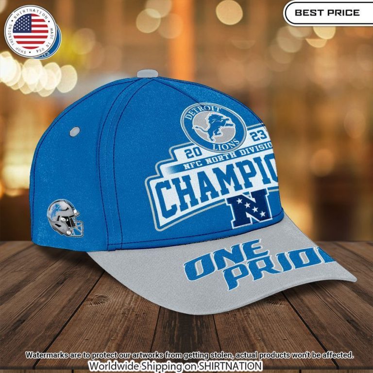 Detroit Lions NFC North Division Champions Cap You look elegant man