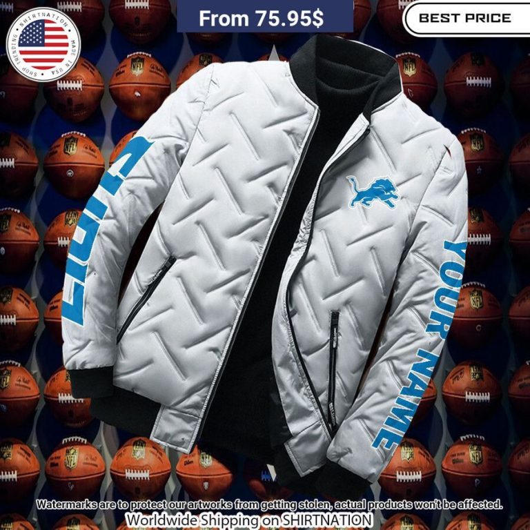 Detroit Lions Puffer Jacket Your face is glowing like a red rose