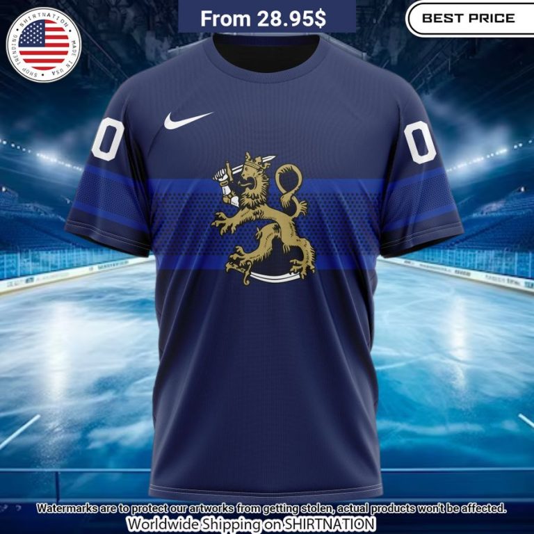 Finland National Ice Hockey Custom Kits Hoodie Sizzling