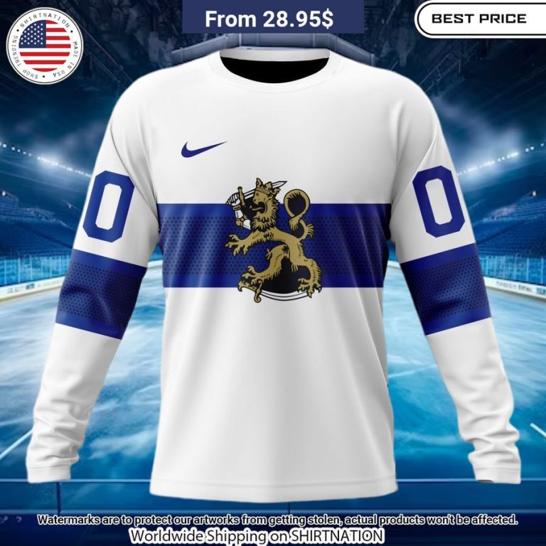 Finland National Ice Hockey Personalized Kits Hoodie Heroine