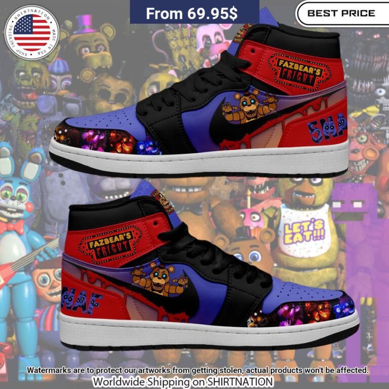 Five Nights at Freddy's Air Jordan 1 Natural and awesome