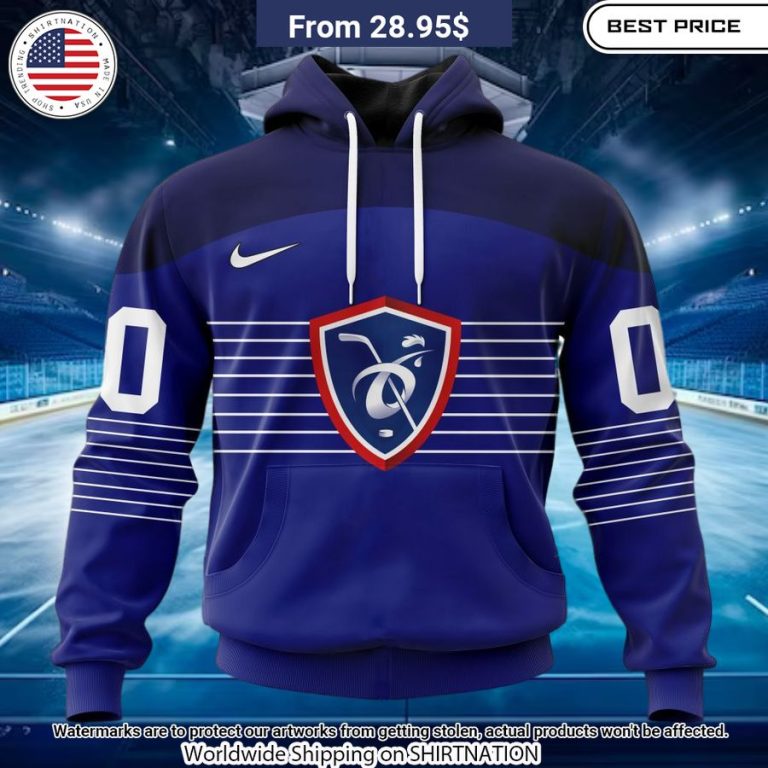 France National Ice Hockey Custom Kits Hoodie Nice bread, I like it