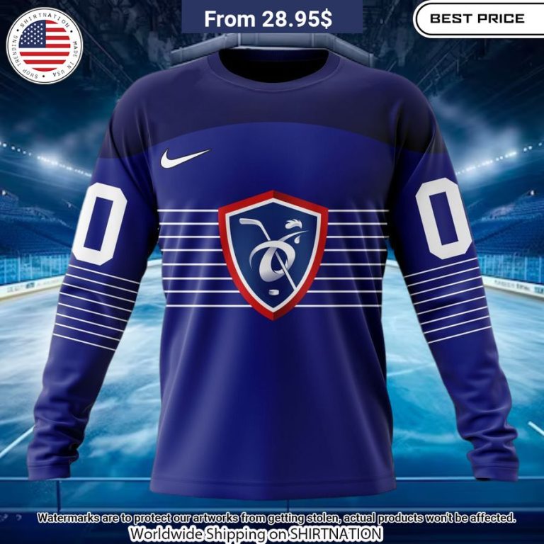 France National Ice Hockey Custom Kits Hoodie Nice shot bro