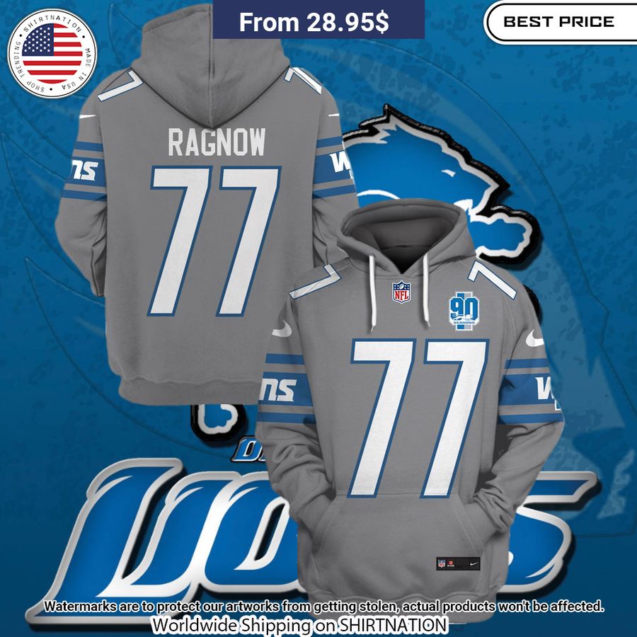 Frank Ragnow Detroit Lions Hoodie Two little brothers rocking together