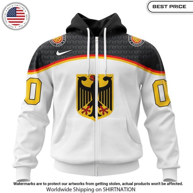 Germany National Ice Hockey Team Custom Hoodie Natural and awesome